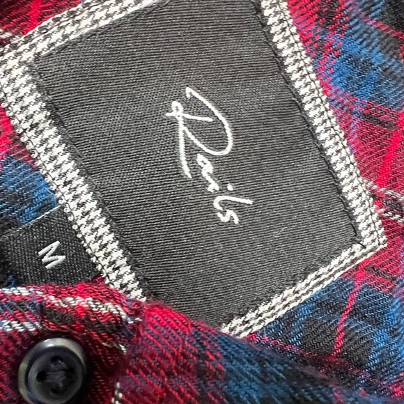 Rails Hunter Plaid Button Front Long Sleeve Shirt Flannel Medium Women 160 - Picture 2 of 3